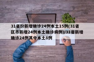 31省份新增确诊24例本土15例(31省区市新增24例本土确诊病例)/31省新增确诊24例其中本土8例