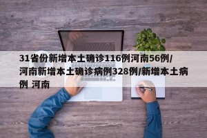 31省份新增本土确诊116例河南56例/河南新增本土确诊病例328例/新增本土病例 河南
